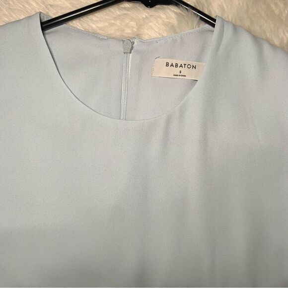Sz Small Aritzia Babaton Light Blue Tank Blouse Top - Picture 6 of 10